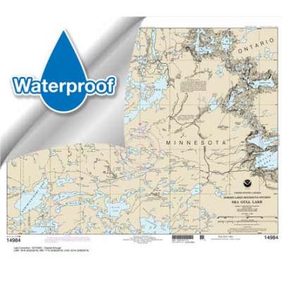 Waterproof NOAA Charts :HISTORICAL Waterproof NOAA Chart 14984: Sea Gull Lake
