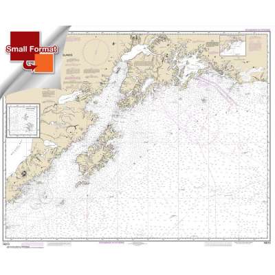 Small Format NOAA Chart 16013: Cape St. Elias to Shumagin Islands;Semidi Islands