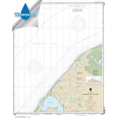Waterproof NOAA Charts :Waterproof HISTORICAL NOAA Chart 16085: Wainwright Inlet to Atainik