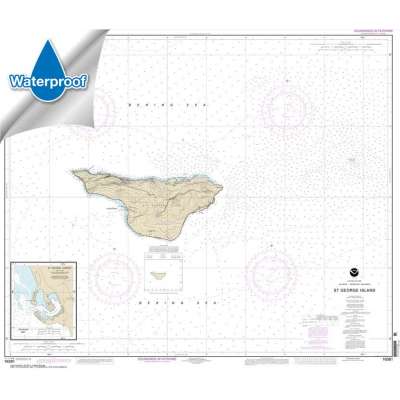 Waterproof NOAA Charts :Waterproof HISTORICAL NOAA Chart 16381: St. George Island: Pribilof Islands