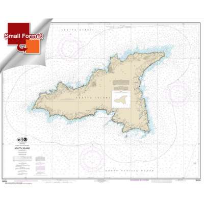 Small Format NOAA Chart 16434: Agattu Island