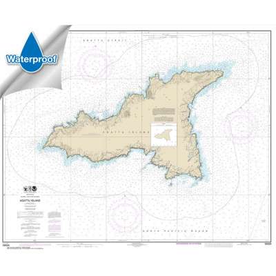Waterproof NOAA Charts :Waterproof HISTORICAL NOAA Chart 16434: Agattu Island