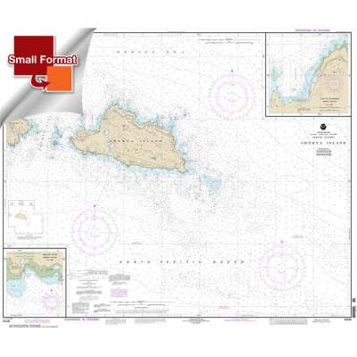 Alaska NOAA Charts :Small Format HISTORICAL NOAA Chart 16436: Shemya Island;Alcan Harbor;Skoot Cove