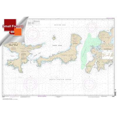 Alaska NOAA Charts :Small Format HISTORICAL NOAA Chart 16467: Adak Island to Tanaga Island