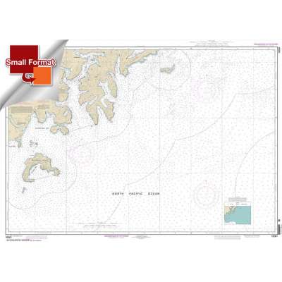 Alaska NOAA Charts :Small Format HISTORICAL NOAA Chart 16561: Mitrofania Bay And Kuiukta Bay
