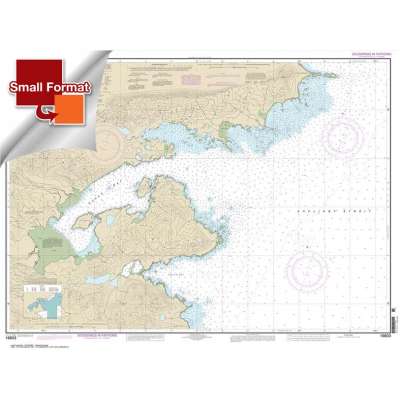 Alaska NOAA Charts :Small Format NOAA Chart 16603: Kukak Bay: Alaska Peninsula