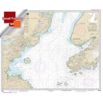 Alaska NOAA Charts :Small Format NOAA Chart 16640: Cook Inlet-southern part