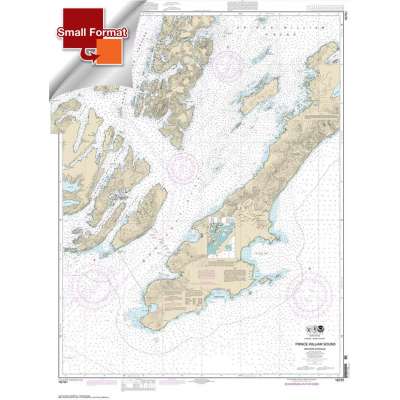 Alaska NOAA Charts :Small Format NOAA Chart 16701: Prince William Sound-western entrance