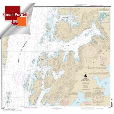 Alaska NOAA Charts :Small Format NOAA Chart 16704: Drier Bay: Prince William Sound