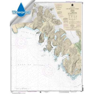 Alaska Charts :Waterproof NOAA Chart 17301: Cape Spencer to Icy Point
