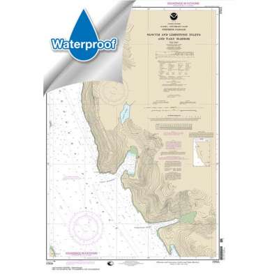 Waterproof NOAA Charts :Waterproof NOAA Chart 17314: Slocum and Limestone Inlets and Taku Harbor