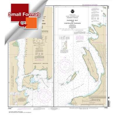 Small Format NOAA Chart 17365: Woewodski and Eliza Hbrs.