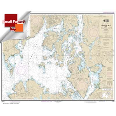 Alaska NOAA Charts :Small Format NOAA Chart 17403: Davidson Inlet and Sea Otter Sound;Edna Bay