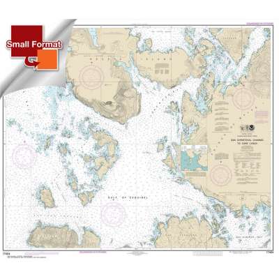 Alaska NOAA Charts :HISTORICAL SMALL FORMAT NOAA Chart 17404: San Christoval Channel to Cape Lynch