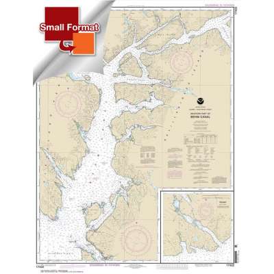 Alaska NOAA Charts :Small Format NOAA Chart 17422: Behm Canal-western part;Yes Bay