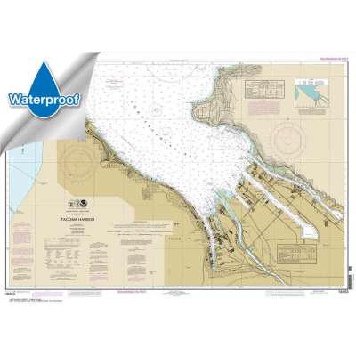 Pacific Coast NOAA Charts :Waterproof NOAA Chart 18453: Tacoma Harbor