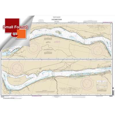 Pacific Coast NOAA Charts :Small Format NOAA Chart 18533: Columbia River Lake Celilo