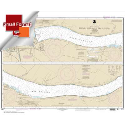 Pacific Coast NOAA Charts :Small Format NOAA Chart 18541: Columbia River-McNary Dam to Juniper