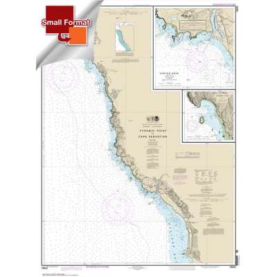 Pacific Coast NOAA Charts :Small Format NOAA Chart 18602: Pyramid Point to Cape Sebastian;Chetco Cove;Hunters Cove