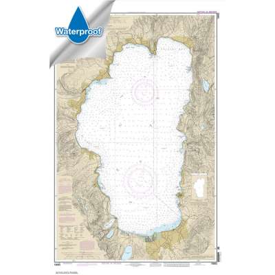 Pacific Coast Charts :HISTORICAL Waterproof NOAA Chart 18665: Lake Tahoe