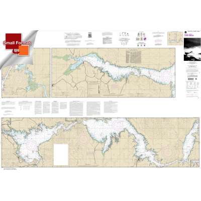 Pacific Coast NOAA Charts :Small Format HISTORICAL NOAA Chart 18687: Lake Mead