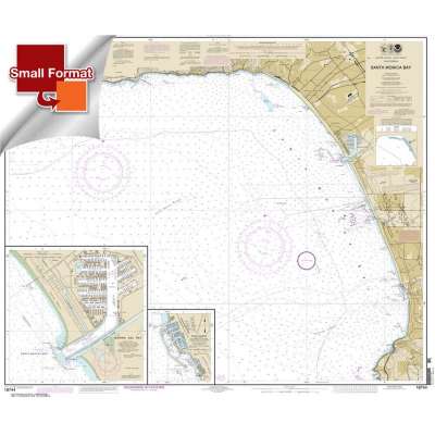 Pacific Coast NOAA Charts :Small Format NOAA Chart 18744: Santa Monica Bay;King Harbor
