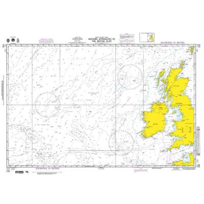 NGA Chart 102: Western Apprs. to the British Isles