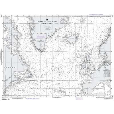 NGA Chart 121: North Atlantic Ocean Northern Sheet