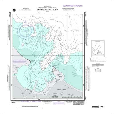 NGA Chart 25803: Bahia de Puerto Plata