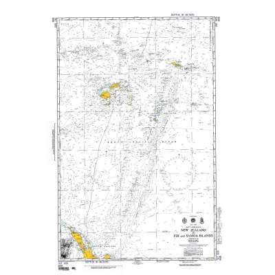 NGA Chart 605: South Pacific Ocean New Zealand to Fiji and Samoa Islands