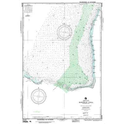 NGA Chart 81576: Rongelap Atoll Southeastern Part Marshall Islands