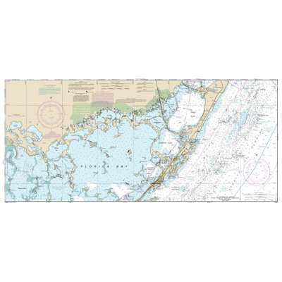 Gulf Coast NOAA Charts :NOAA Chart 11451: Miami to Marathon and Florida Bay (8 PAGE FOLIO)