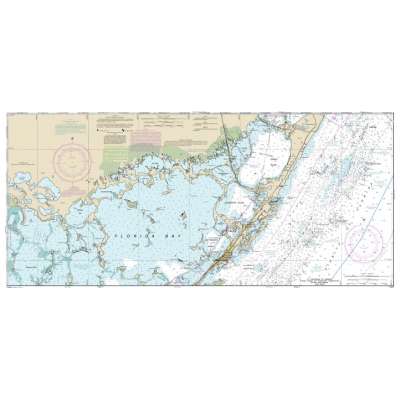 HISTORICAL NOAA Chart 11451: Miami to Marathon and Florida Bay (8 PAGE FOLIO)