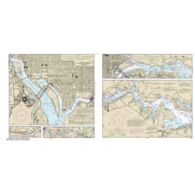 HISTORICAL NOAA Chart 12285: Potomac River; District of Columbia (6 PAGE FOLIO)