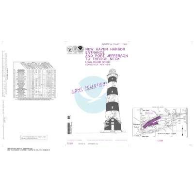 NOAA Chart 12364: Long Island Sound-New Haven Harbor Entrance and Port Jefferson to Throgs Neck (9 PAGE FOLIO)