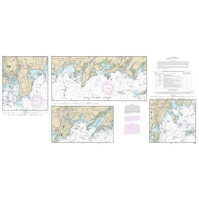 NOAA Chart 12364: Long Island Sound-New Haven Harbor Entrance and Port Jefferson to Throgs Neck (9 PAGE FOLIO)