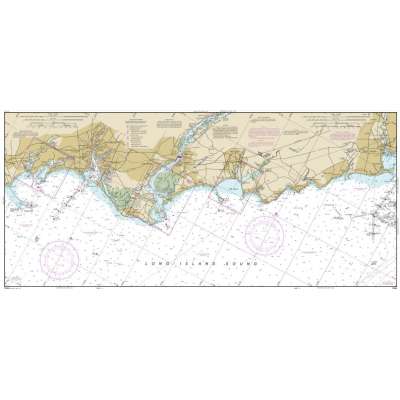 NOAA Chart 12364: Long Island Sound-New Haven Harbor Entrance and Port Jefferson to Throgs Neck (9 PAGE FOLIO)
