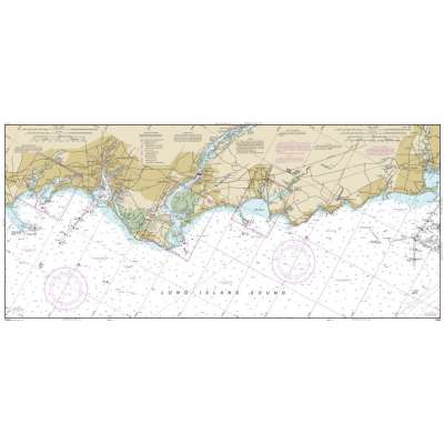 HISTORICAL NOAA Chart 12364: Long Island Sound-New Haven Harbor Entrance and Port Jefferson to Throgs Neck (9 PAGE FOLIO)