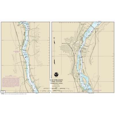 NOAA Chart 14786: NEW YORK STATE BARGE CANAL SYSTEM (70 page Booklet)
