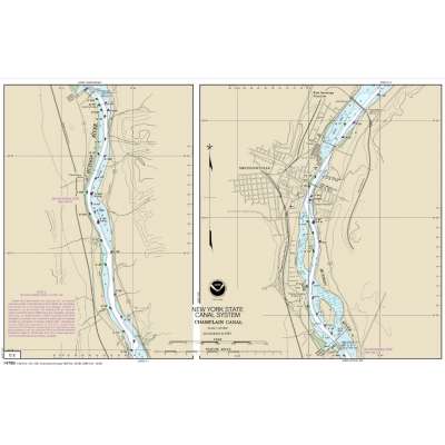 HISTORICAL NOAA Chart 14786: NEW YORK STATE BARGE CANAL SYSTEM (70 page Booklet)