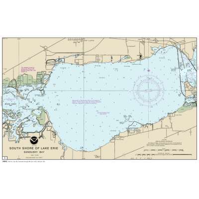 HISTORICAL NOAA Chart Booklet 14842: Port Clinton to Sandusky, including the Islands (40 page Booklet)