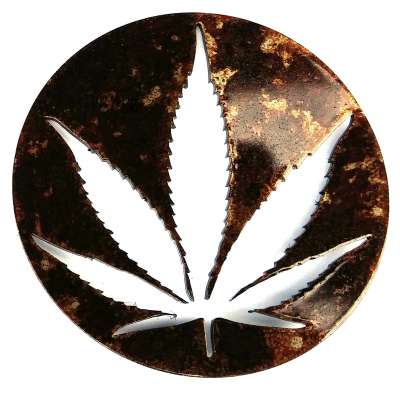 Cannabis & Counterculture Books :Leaf Circle Magnet