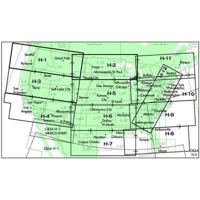 Enroute Charts :FAA Chart: High Altitude Enroute FULL SET