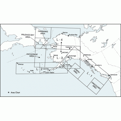 FAA Chart:  Enroute Low Altitude ALASKA FULL SET