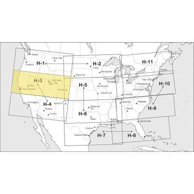 Enroute Charts :FAA Chart: High Altitude Enroute H 3/4