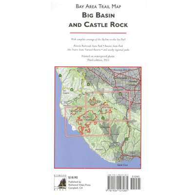 Bay Area Trail Map: Big Basin and Castle Rock 3rd Ed.