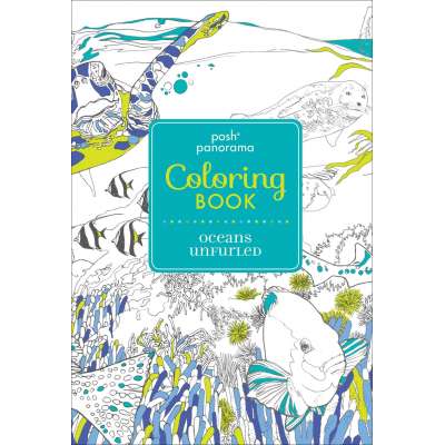 Coloring Books :Posh Panorama Adult Coloring Book: Oceans Unfurled