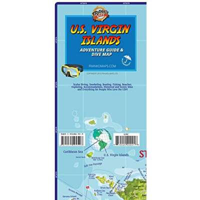 Caribbean Travel Related :U.S. Virgin Islands Dive Map & Adventure Guide