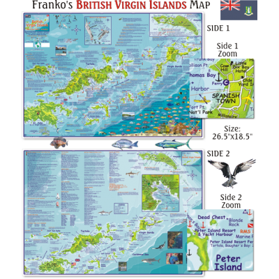 British Virgin Islands DIVE MAP & ADVENTURE GUIDE