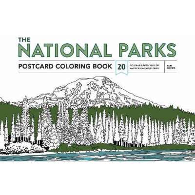 Coloring Books :The National Parks Postcard Coloring Book: 20 Colorable Postcards of America's National Parks